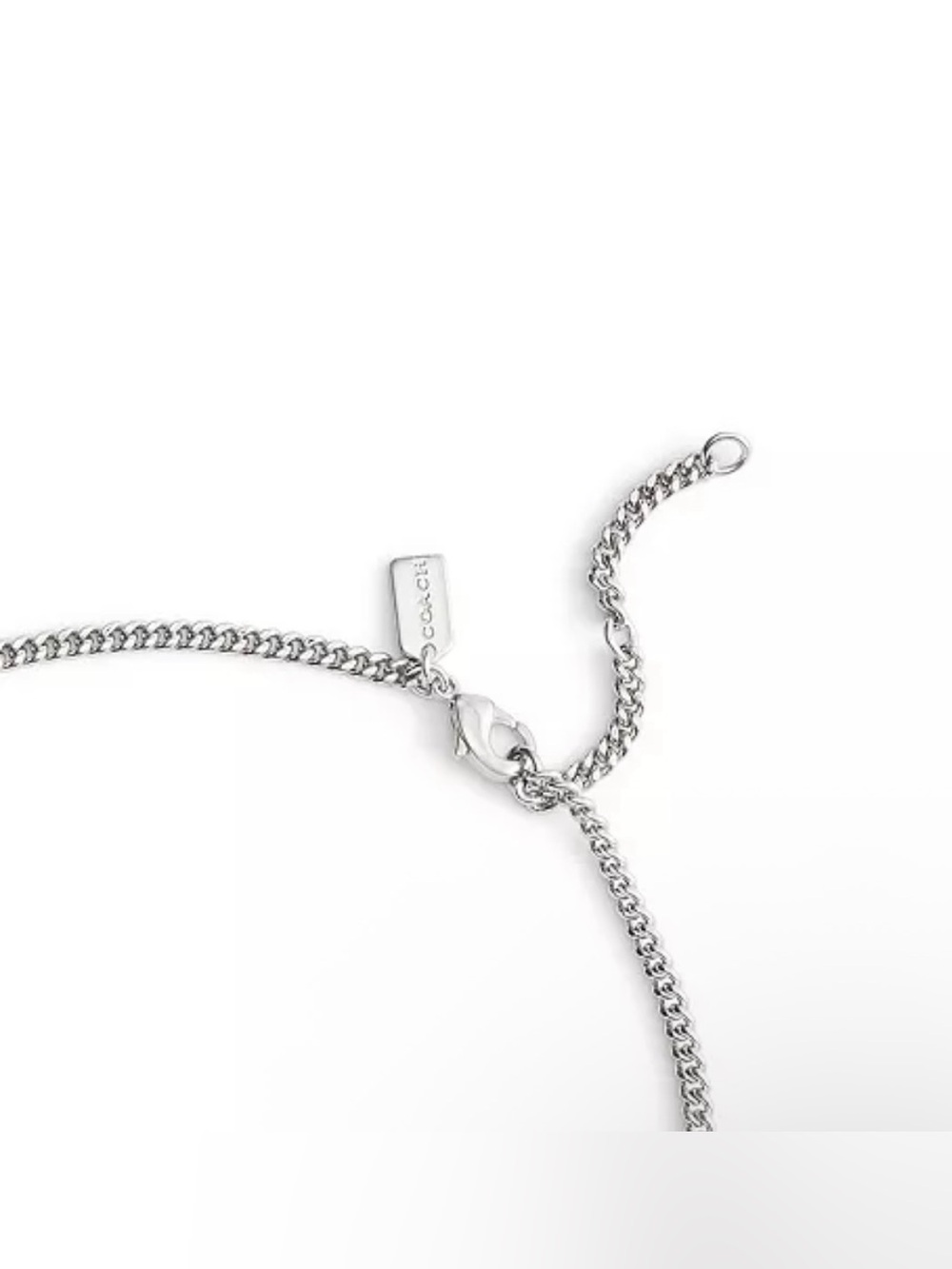 COACH
Two-Tone Signature Carabiner Rexy Pendant Necklace. New with tag . - Picture 7 of 8